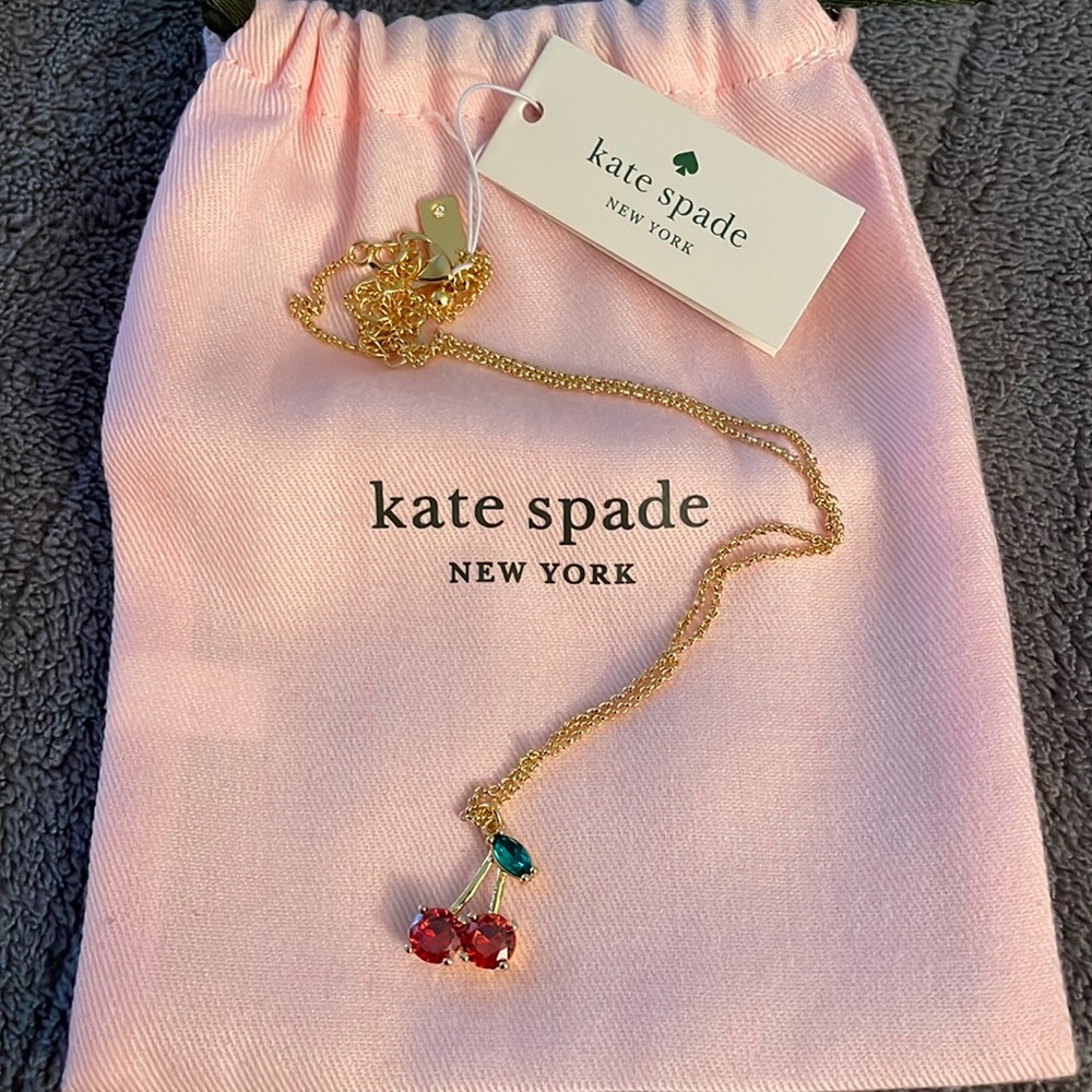 Kate spade cherry necklace